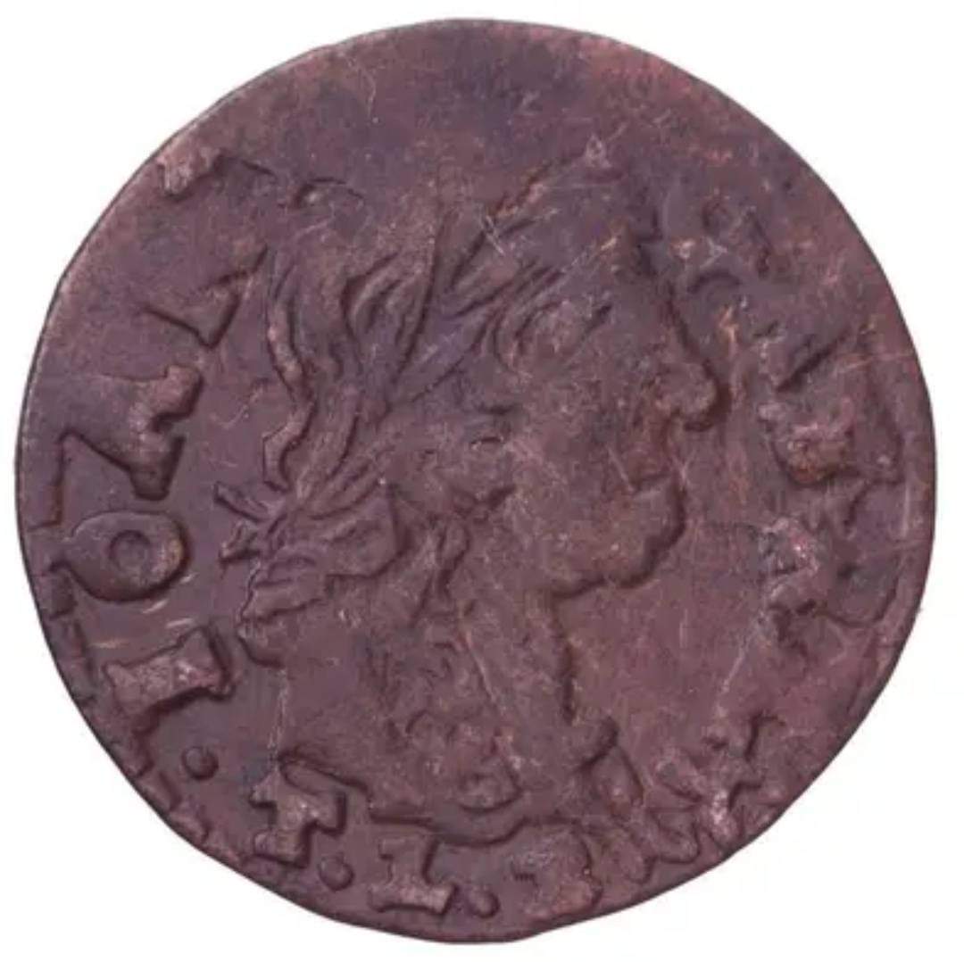 1-Szelag---1665---Poland---Lithuania--/-Coin-Alignment-&-Off-Center-Strike
